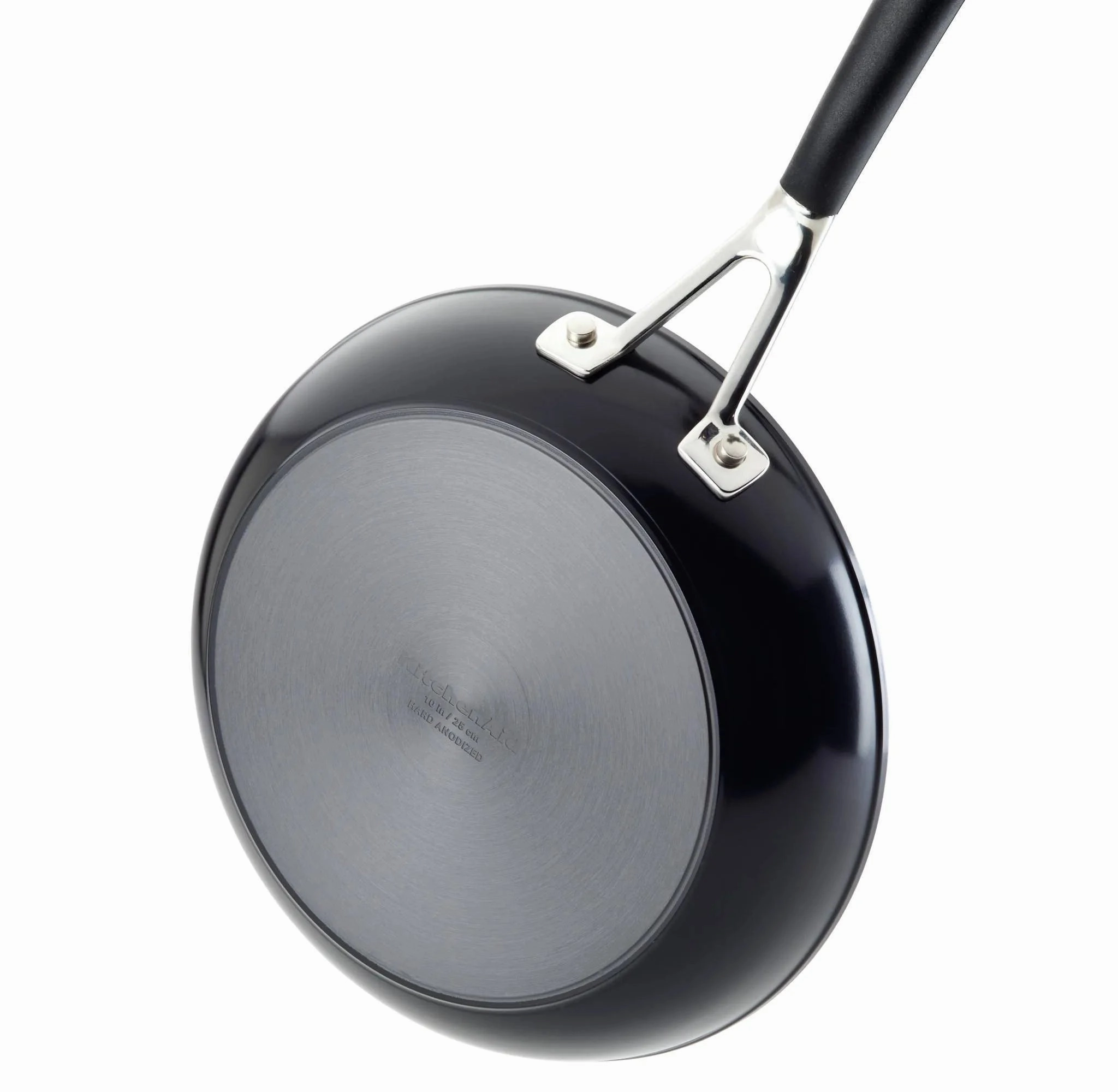 12.25" Hard Anodized Nonstick Skillet Black: Oven-Safe Cooking Pan, Silicone Handle, Gas & Electric Compatible (Se Description)