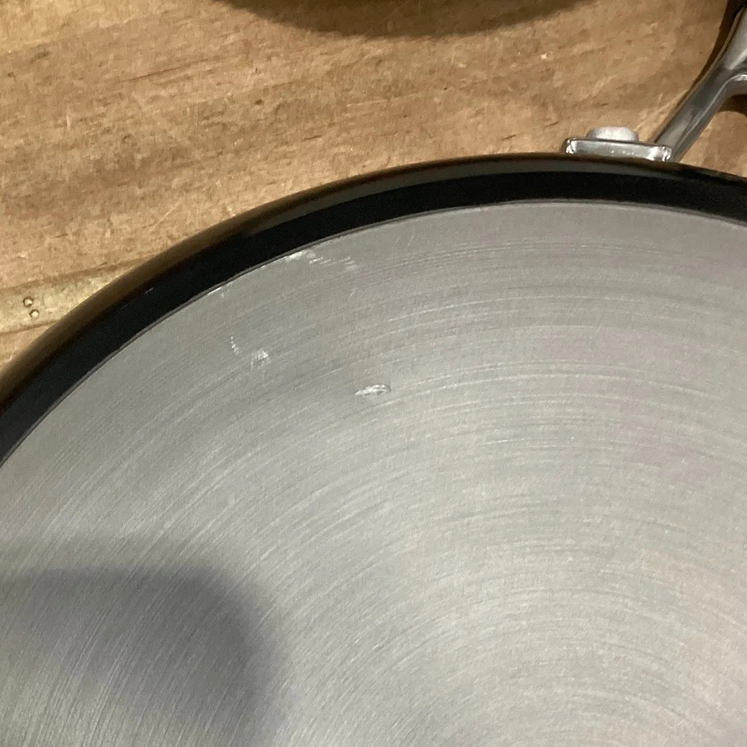 12.25" Hard Anodized Nonstick Skillet Black: Oven-Safe Cooking Pan, Silicone Handle, Gas & Electric Compatible (Se Description)