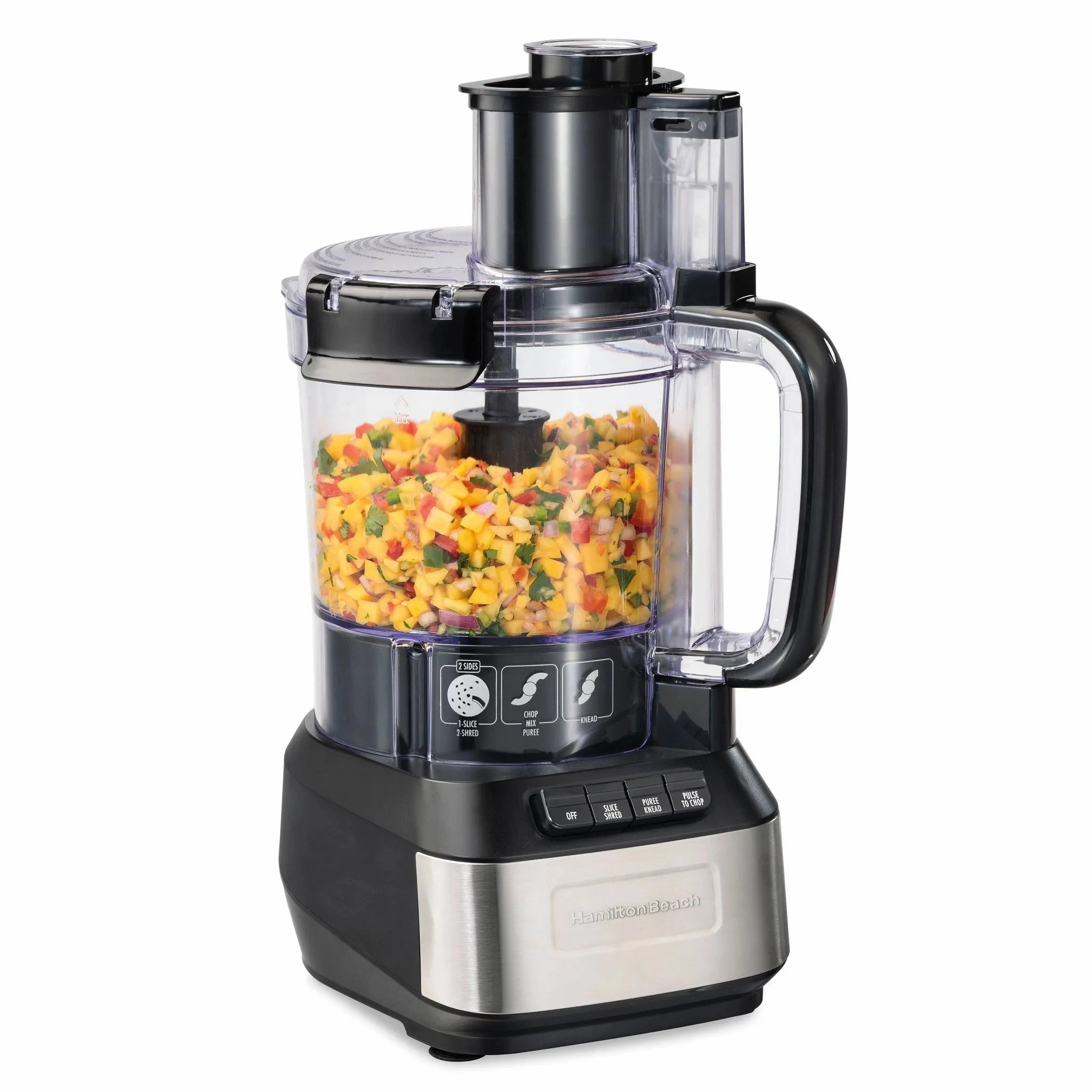 12 Cup Stack and Snap Food Processor - Black