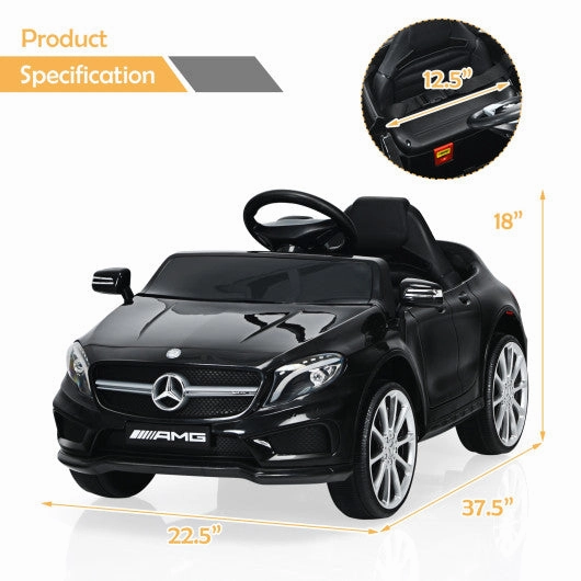 12V Electric Kids Ride on Car With Remote Control-Black
