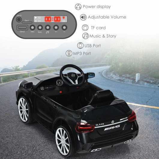 12V Electric Kids Ride on Car With Remote Control-Black