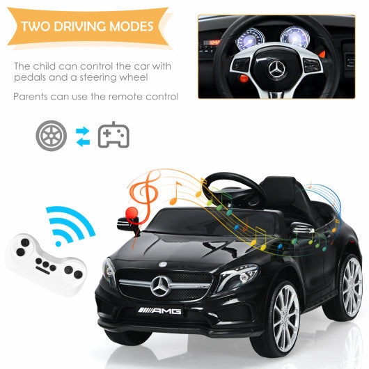 12V Electric Kids Ride on Car With Remote Control-Black