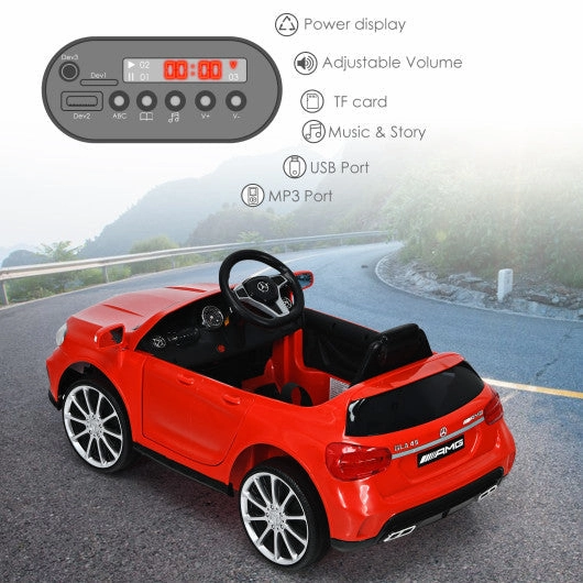 12V Electric Kids Ride on Car With Remote Control-Red