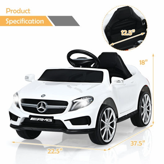 12V Electric Kids Ride on Car With Remote Control-White
