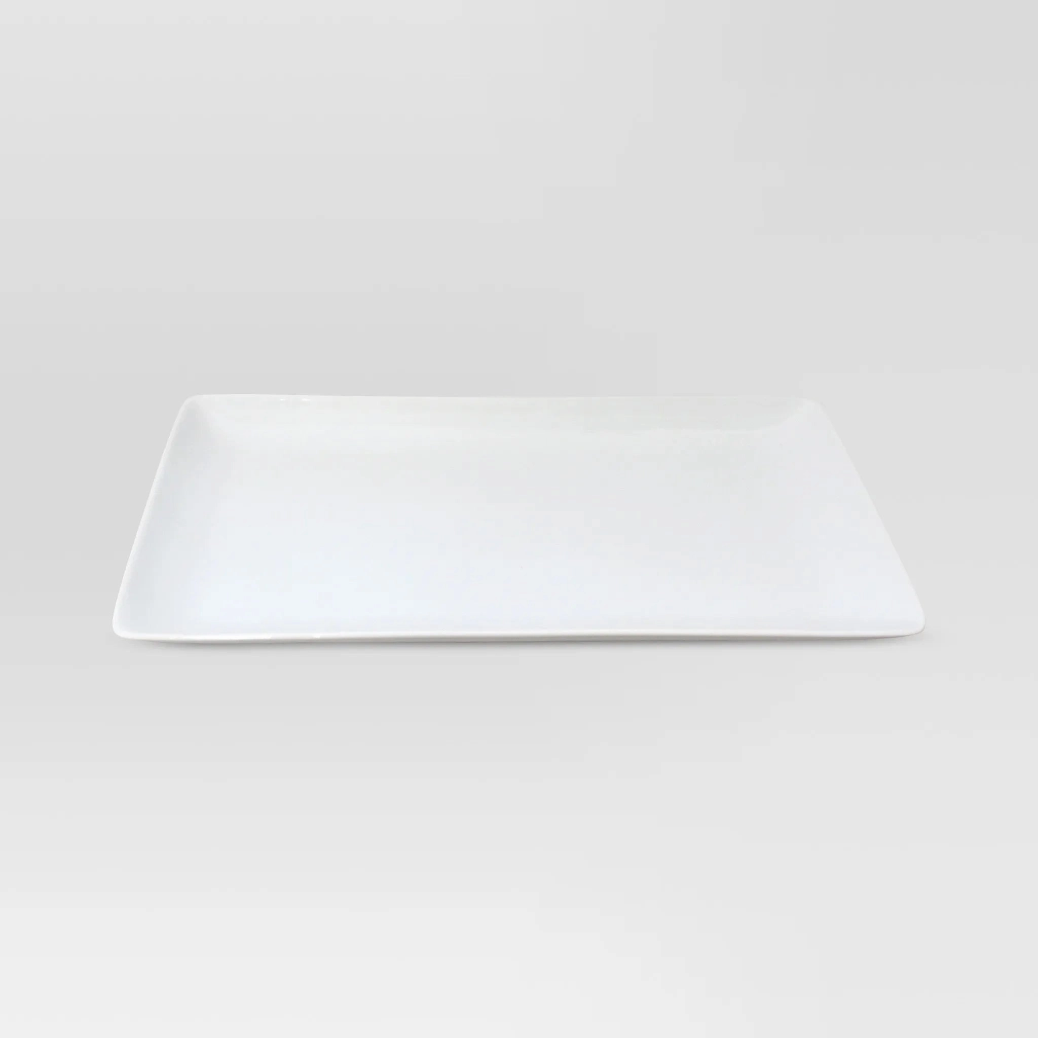 15.25" x 9.62" Porcelain Rectangular Platter - White