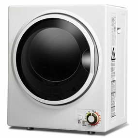 1.5 Cu .Ft Clothes Dryer With With Stainless Steel Wall Mount-White