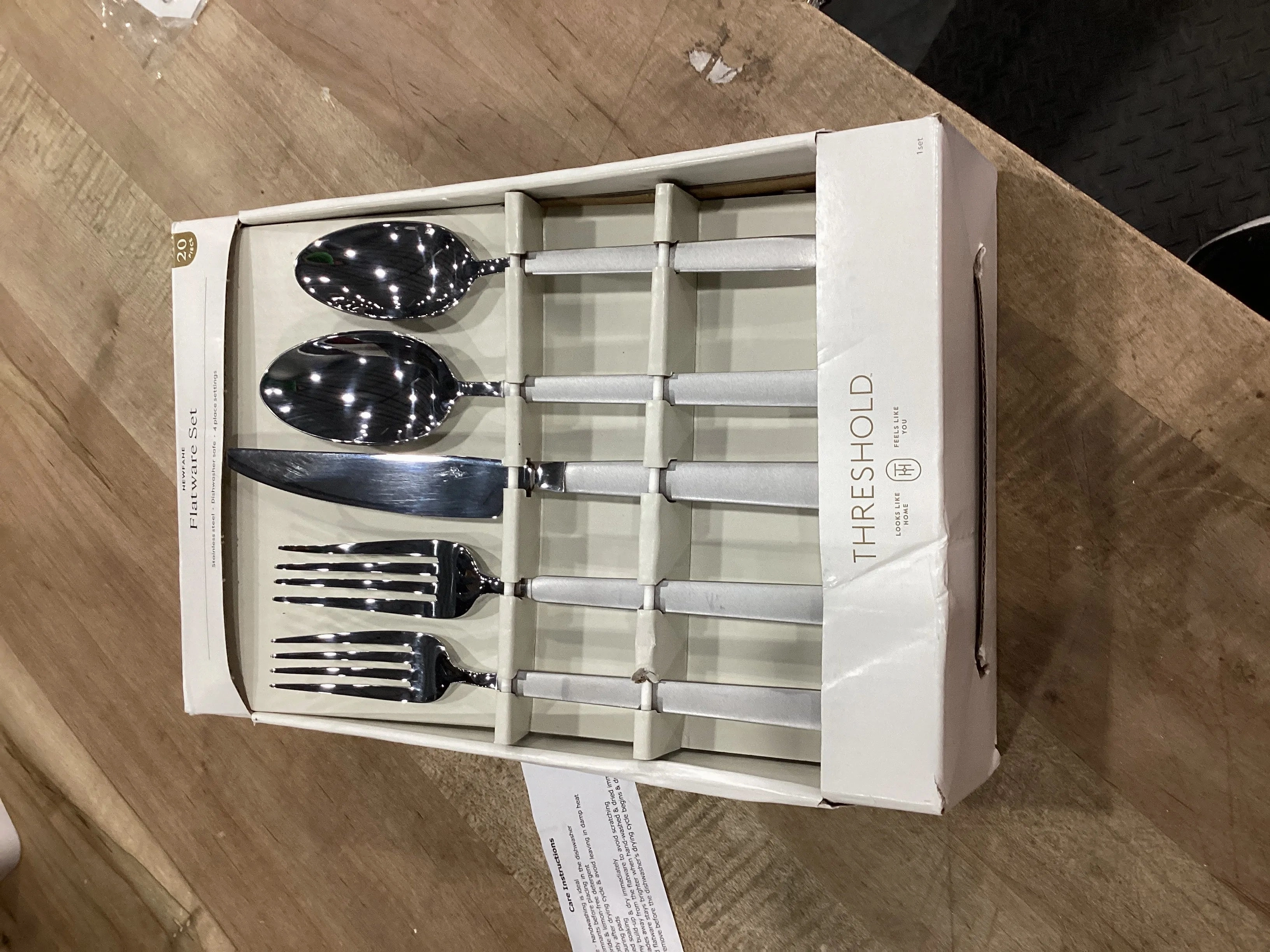 20pc Newfane Stainless Steel Flatware Set, Service for 4