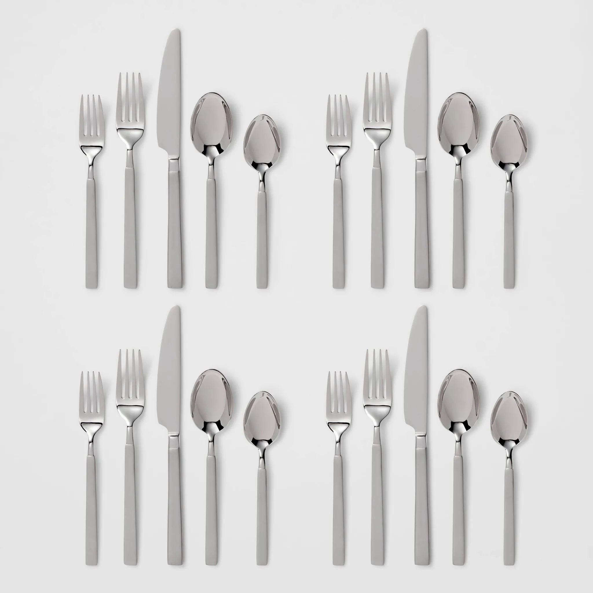 20pc Newfane Stainless Steel Flatware Set, Service for 4