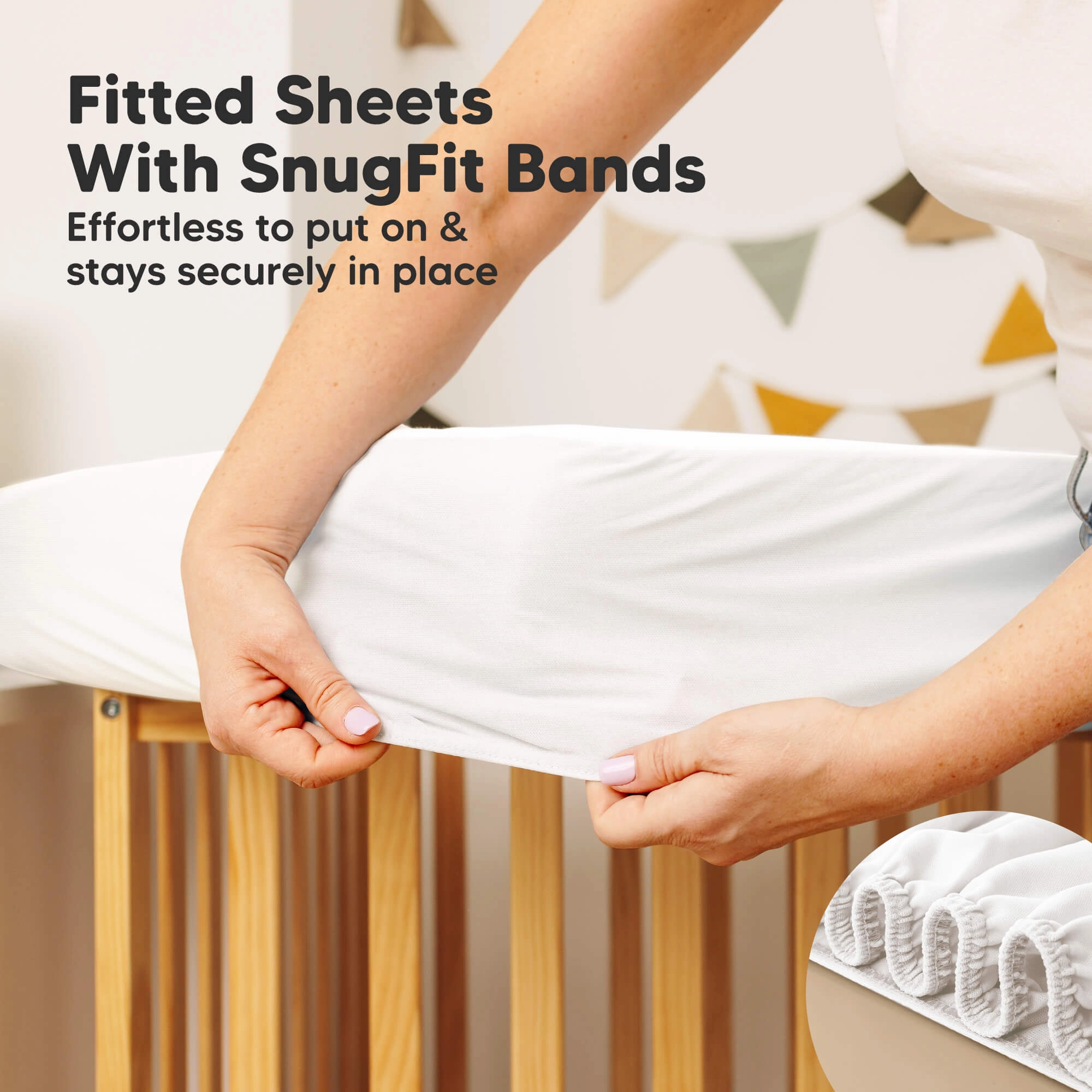2-Pack Quin Protect  Waterproof Crib Mattress Protector