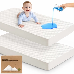 2-Pack Quin Protect  Waterproof Crib Mattress Protector