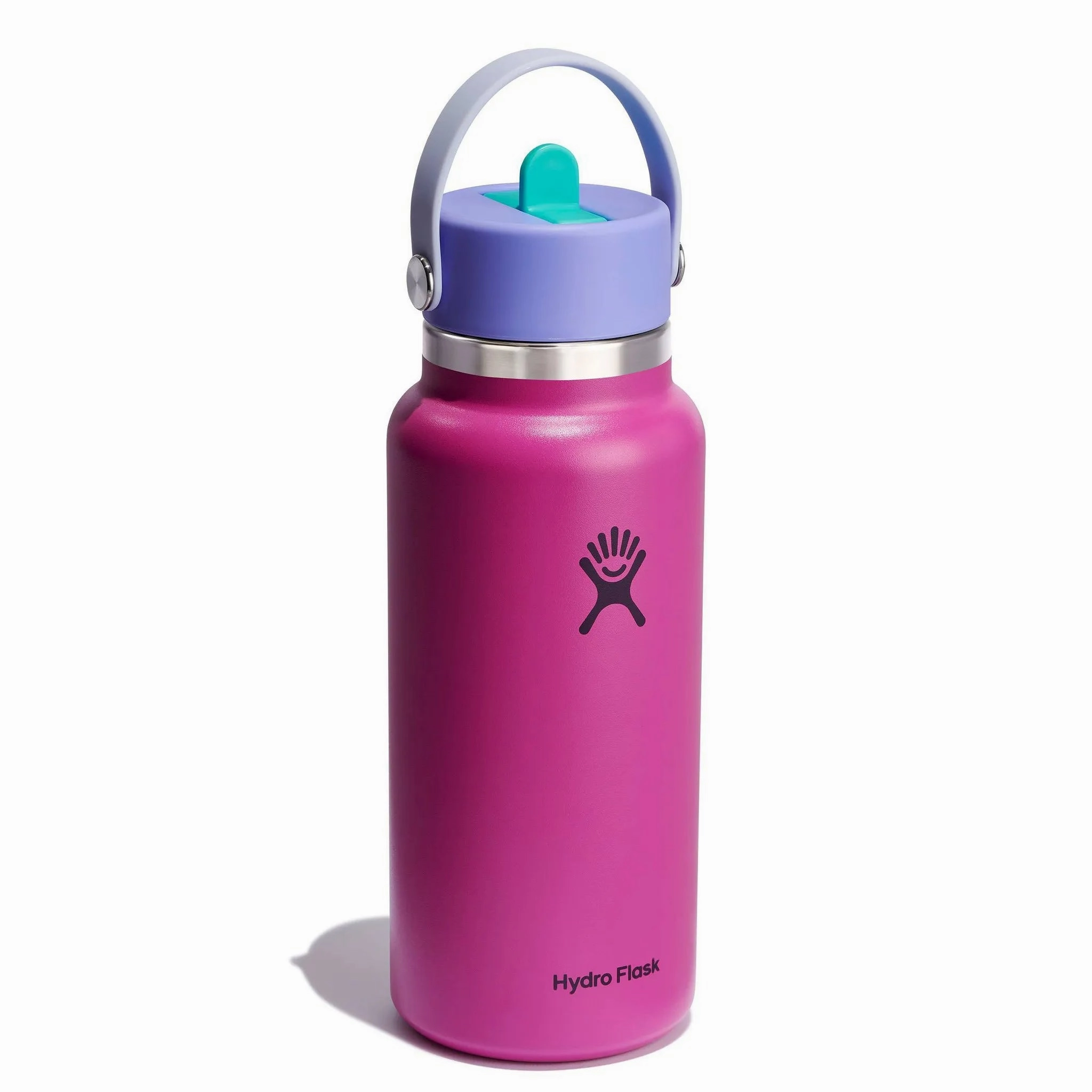 32oz Wide Mouth Flex Straw Water Bottle - Holiday Punch (See Description)