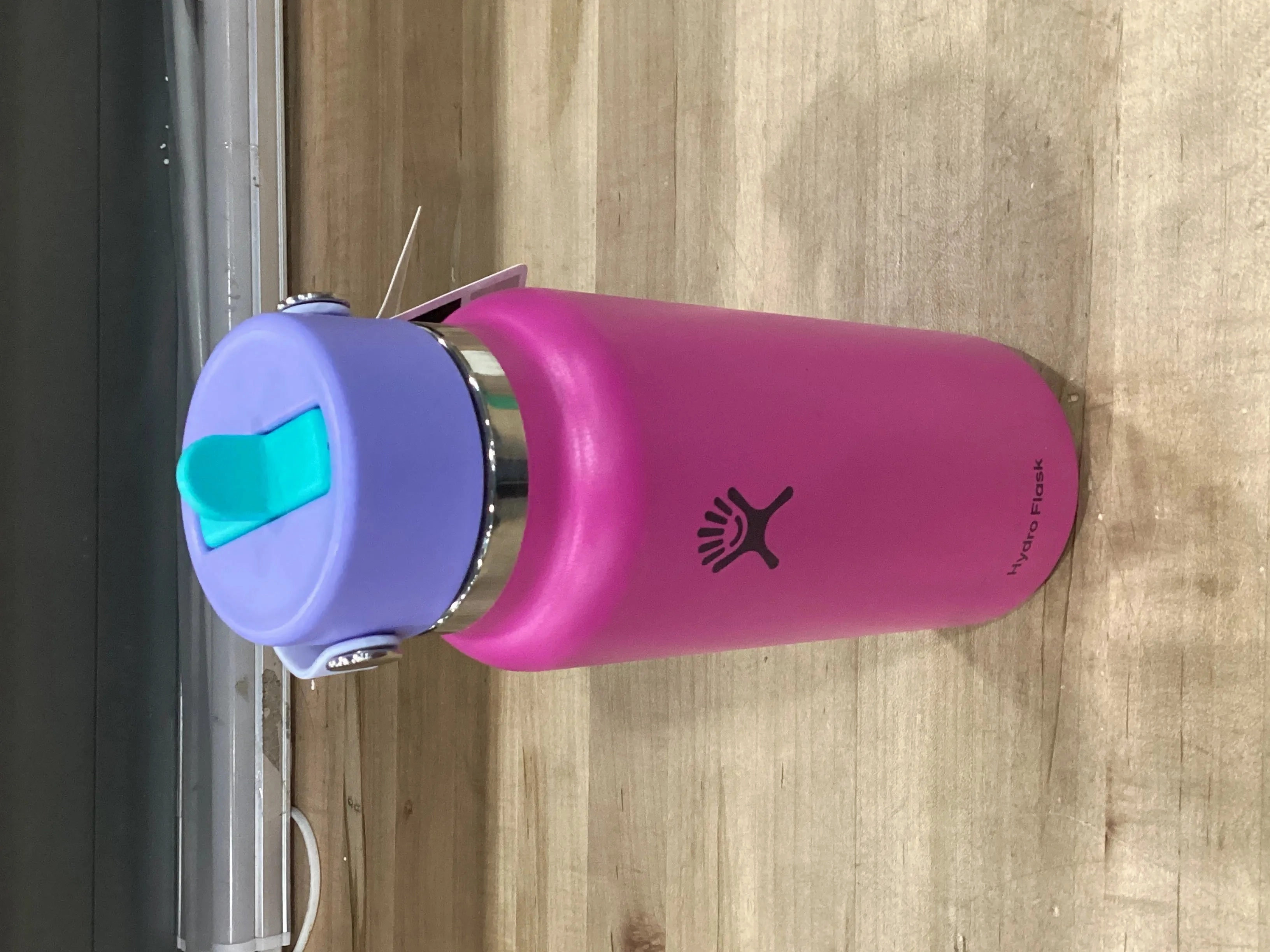 32oz Wide Mouth Flex Straw Water Bottle - Holiday Punch (See Description)