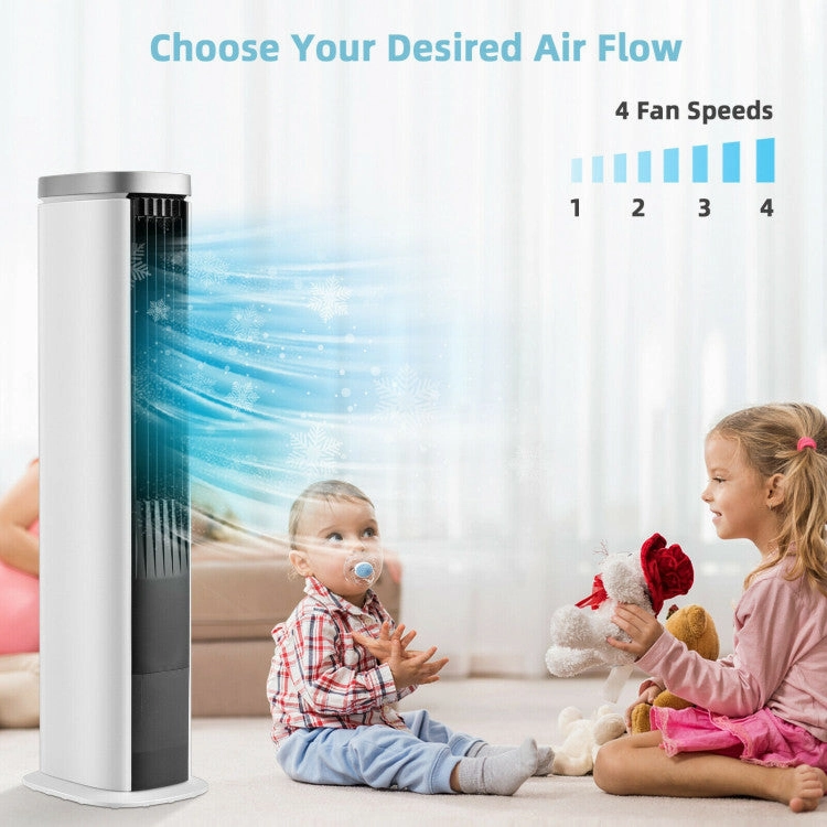3-in-1 Portable Evaporative Air Cooler With Timer-White