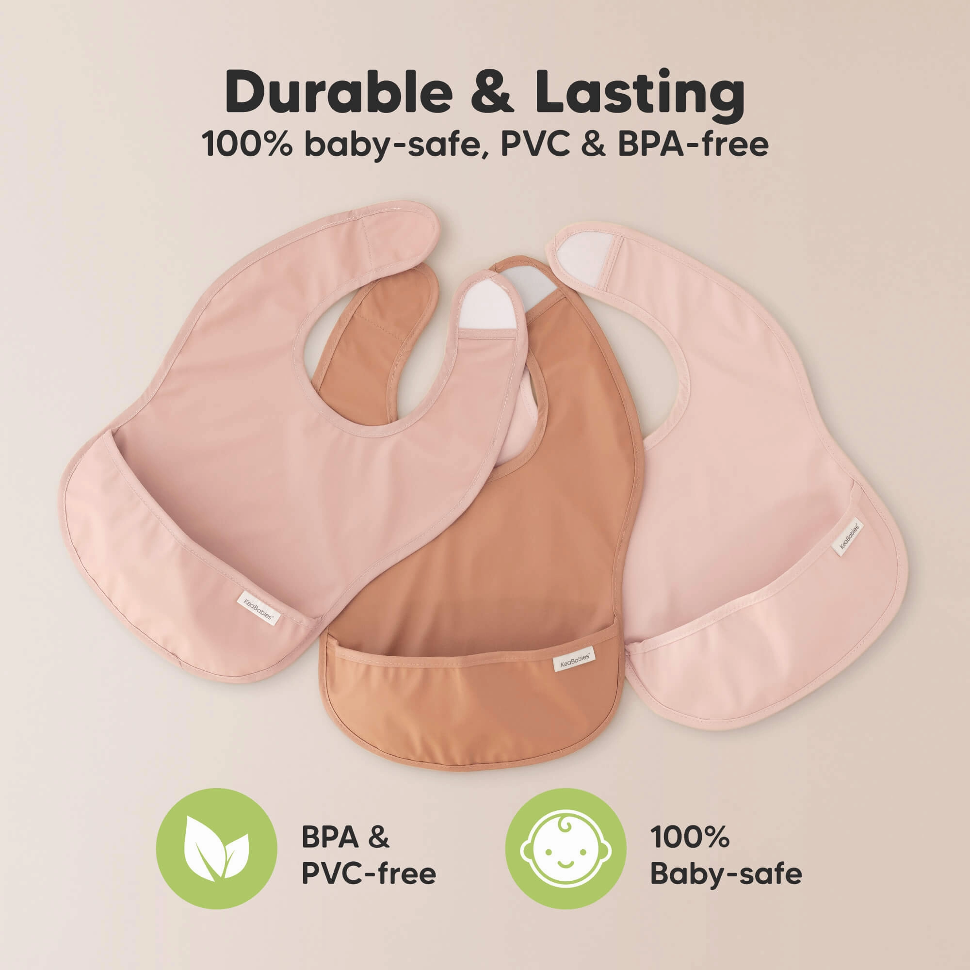 3-Pack Presto Waterproof Bibs (Beach Day)