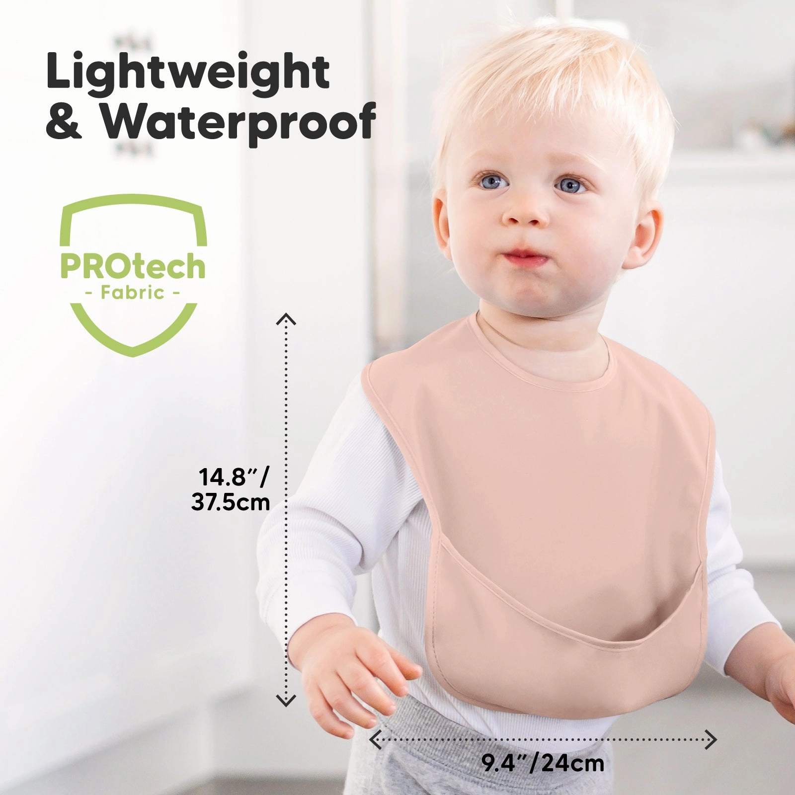 3-Pack Presto Waterproof Bibs (Fawn)