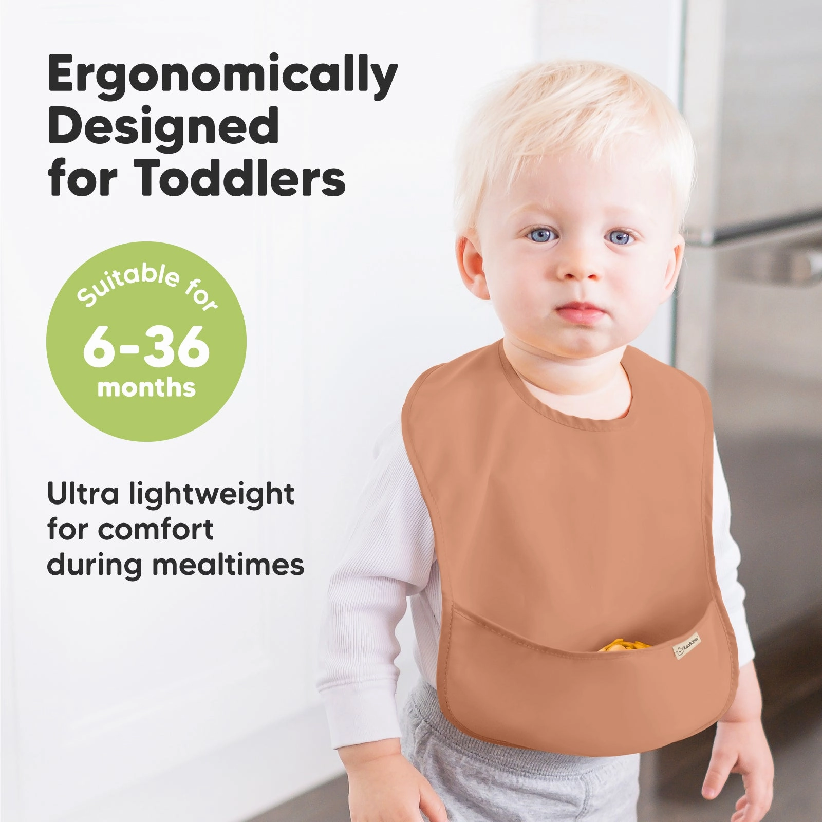 3-Pack Presto Waterproof Bibs (Fawn)