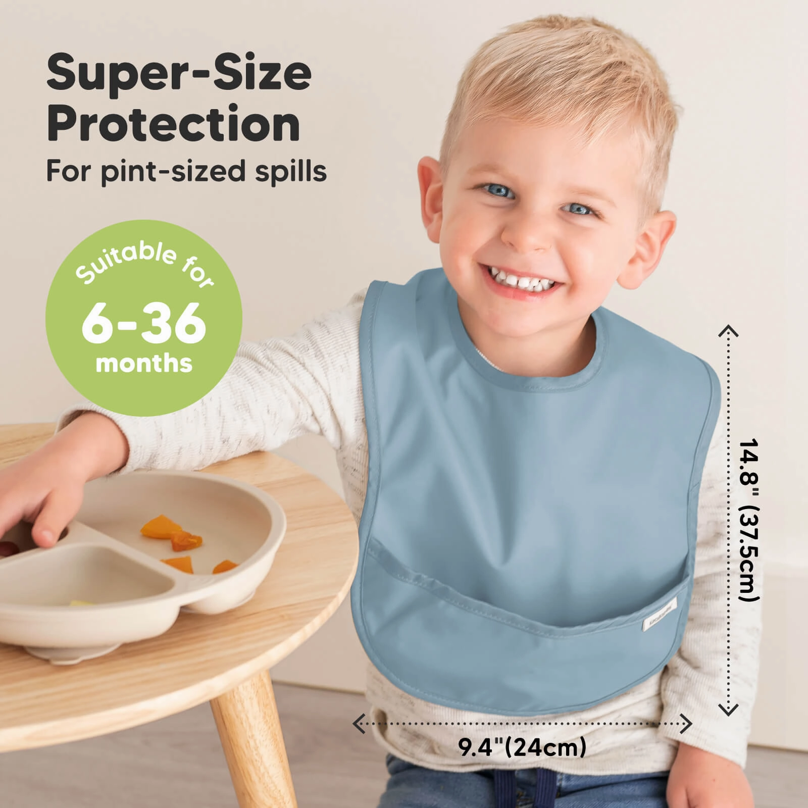 3-Pack Presto Waterproof Bibs (Ocean)