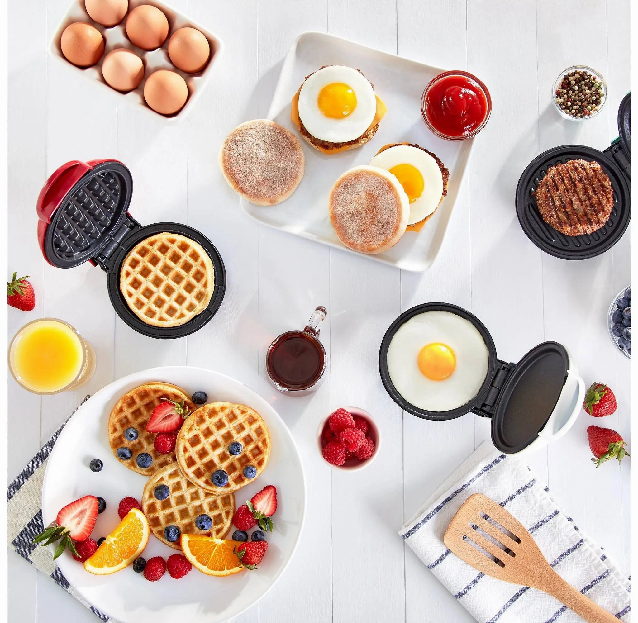 3 Piece Mini set- Griddle, Grill and Waffle Maker