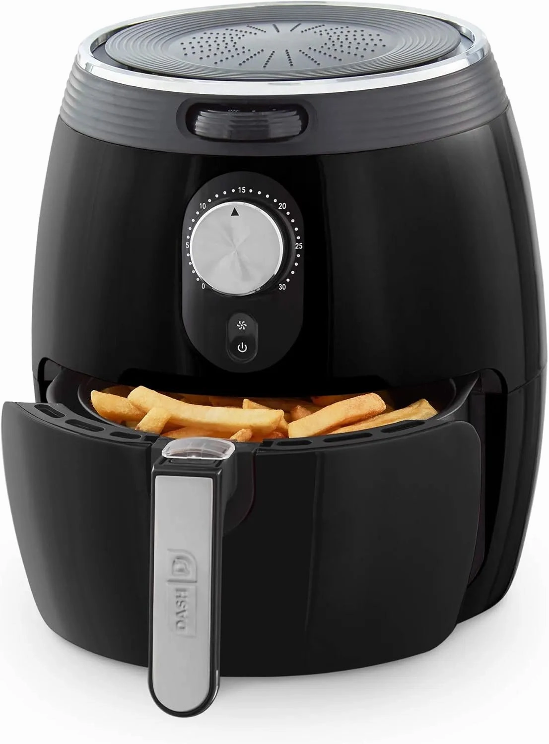 3qt Deluxe Air Fryer - Black
