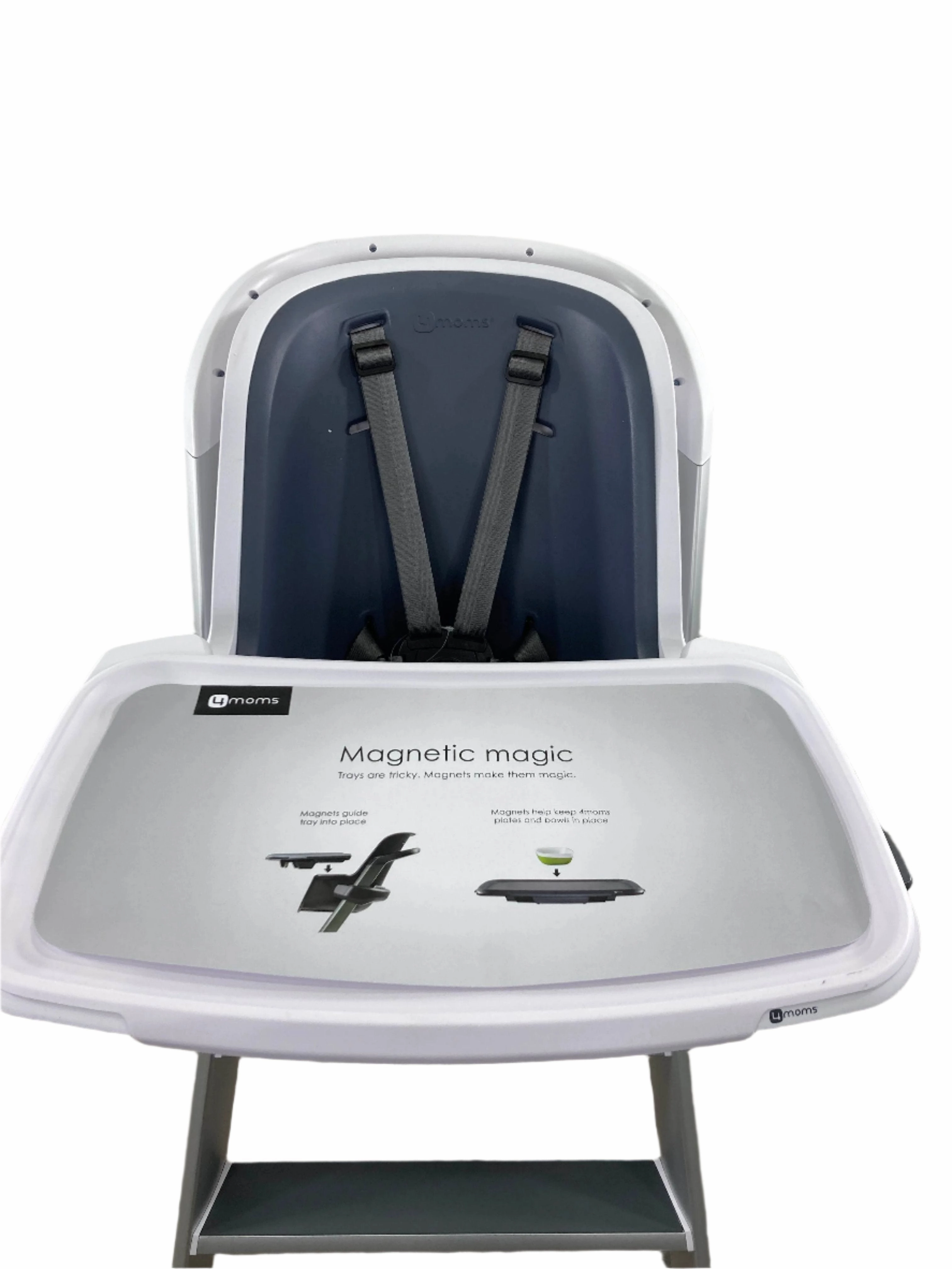 4moms High Chair, White and Grey