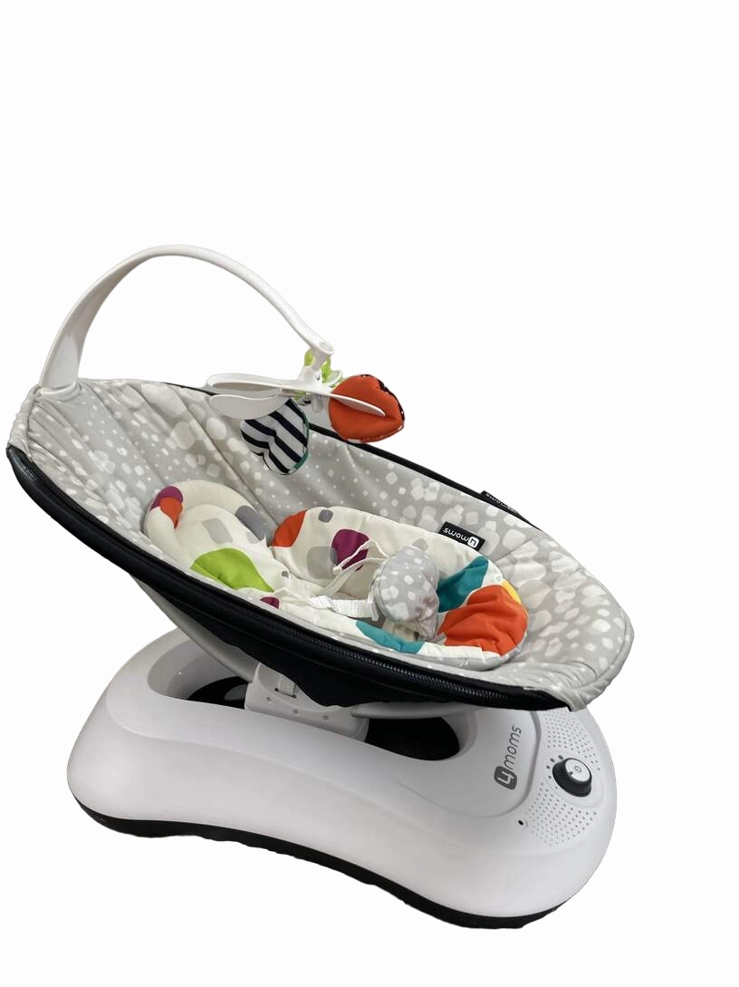 4moms RockaRoo with Infant Insert, Silver Plush