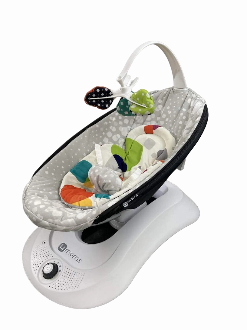 4moms RockaRoo with Infant Insert, Silver Plush