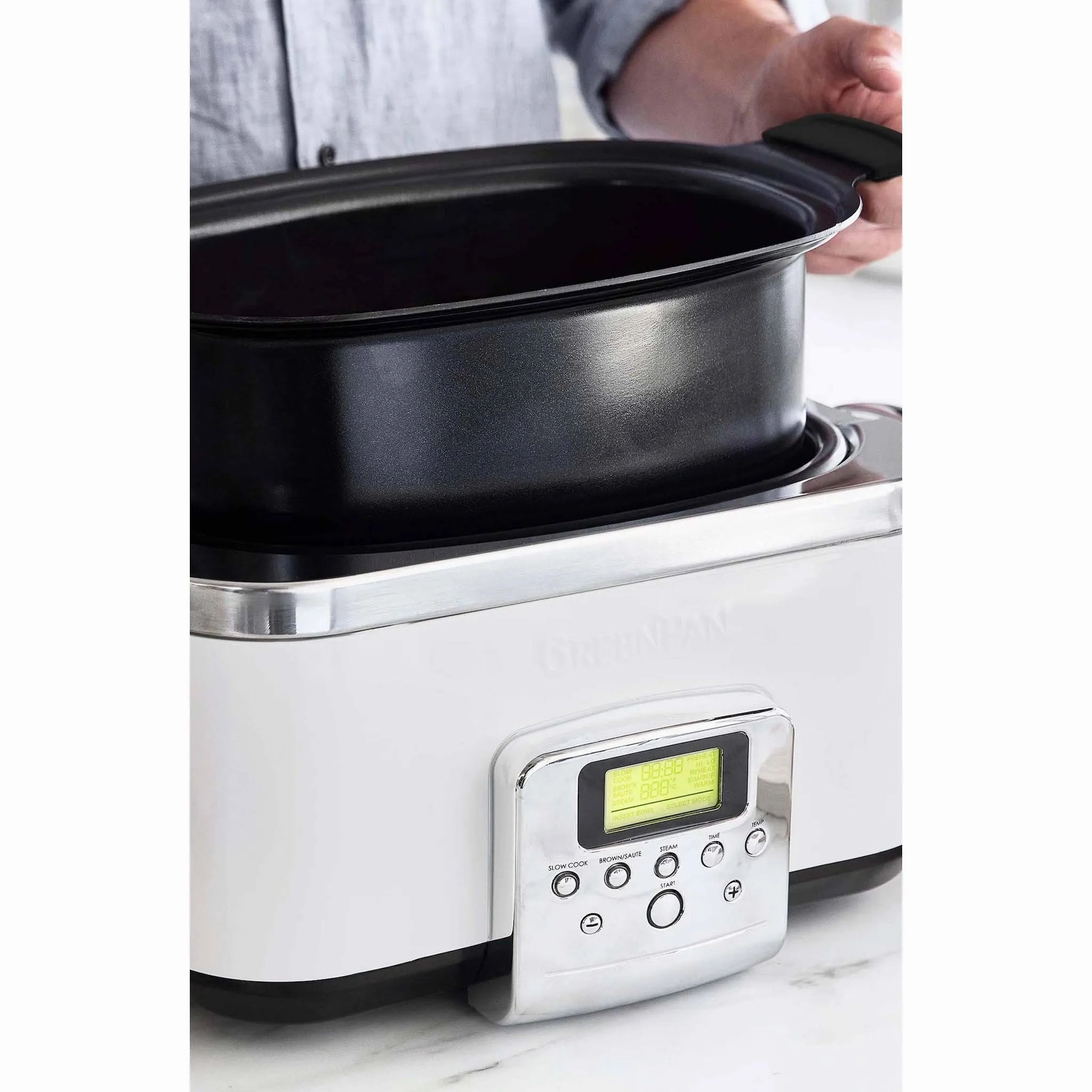 6qt Ceramic Slow Cooker - Cloud Cream