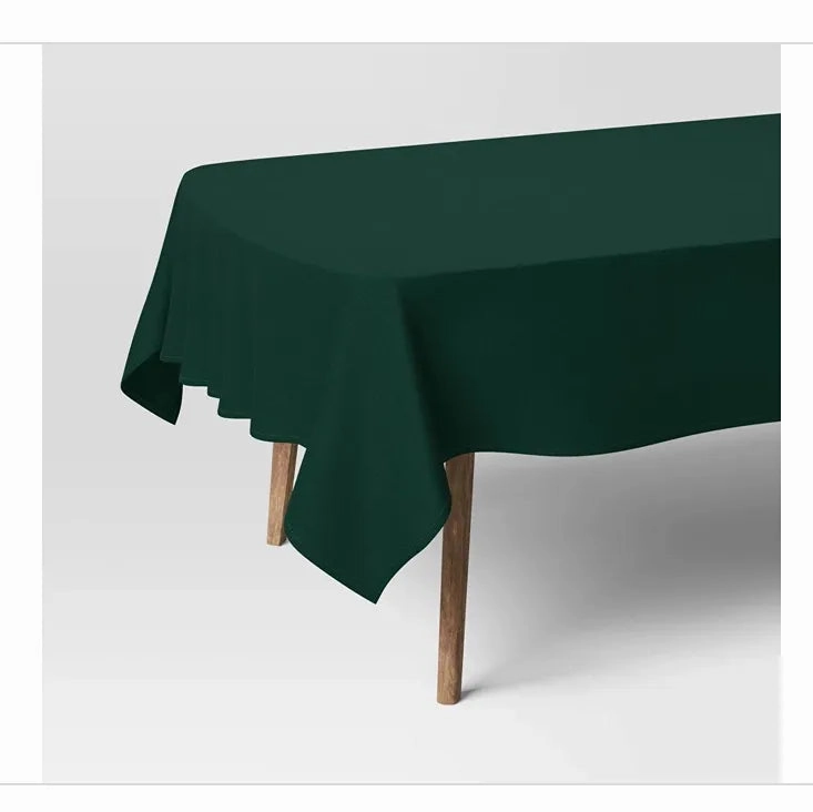 84"x60" Solid Tablecloth - Green