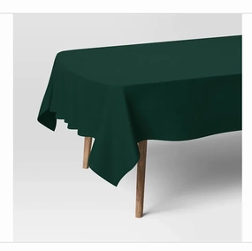 84"x60" Solid Tablecloth - Green