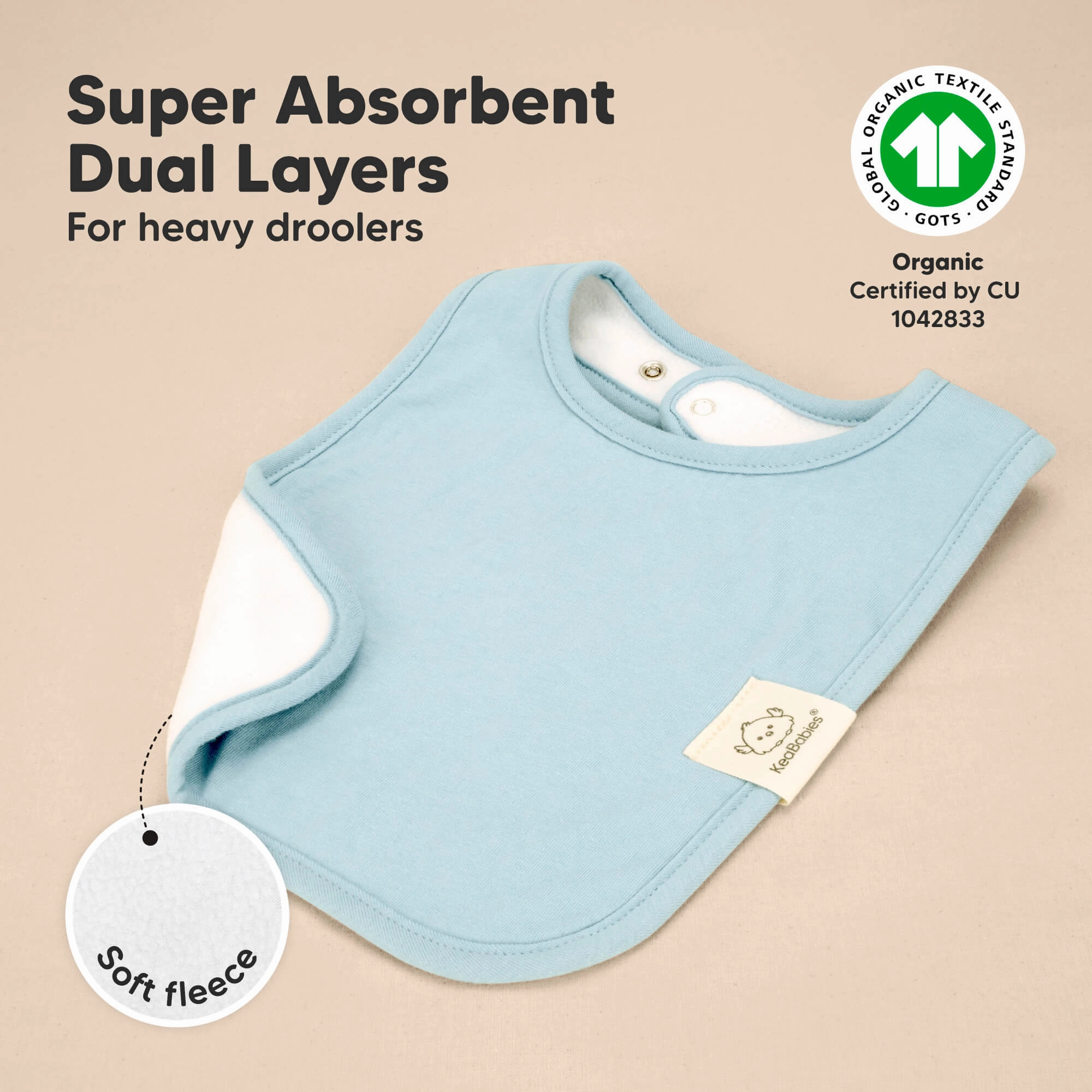 8-Pack Coast Drool Bibs (Dawn)