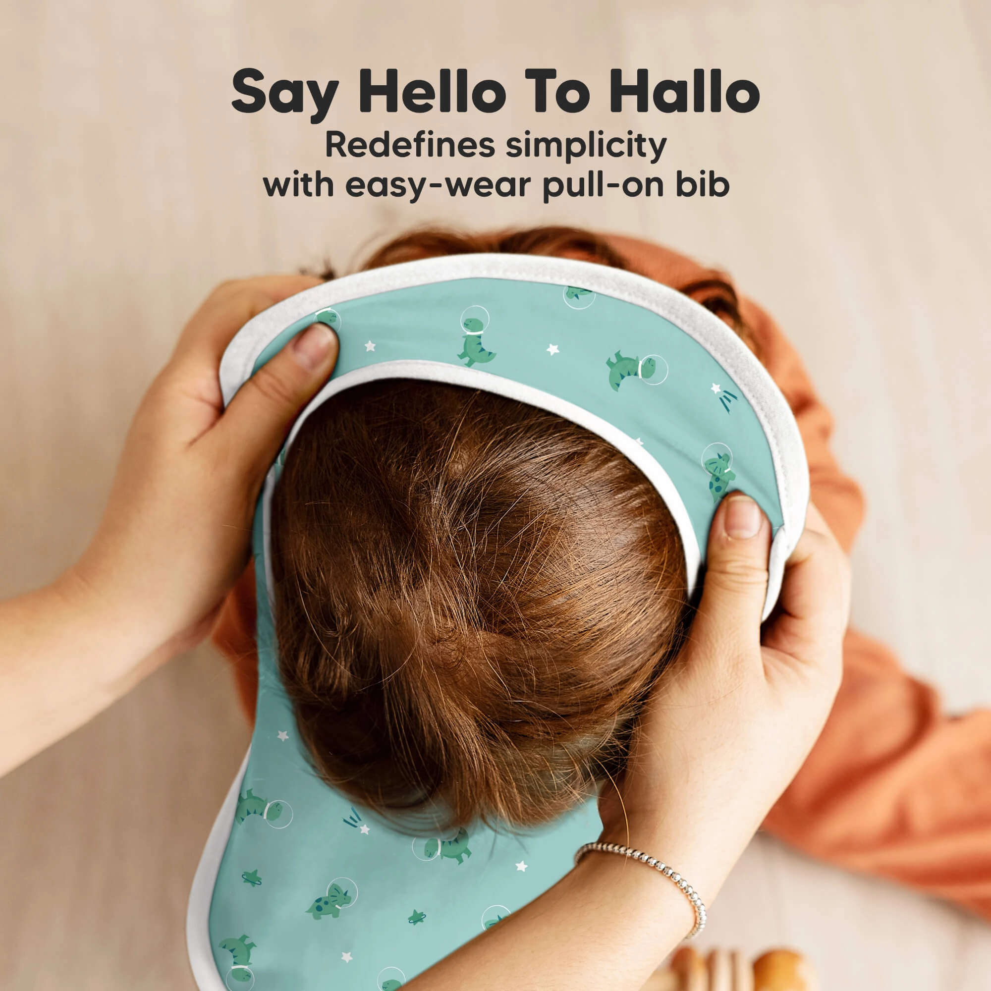 8-Pack Hallo Drool Bibs (Cosmo)