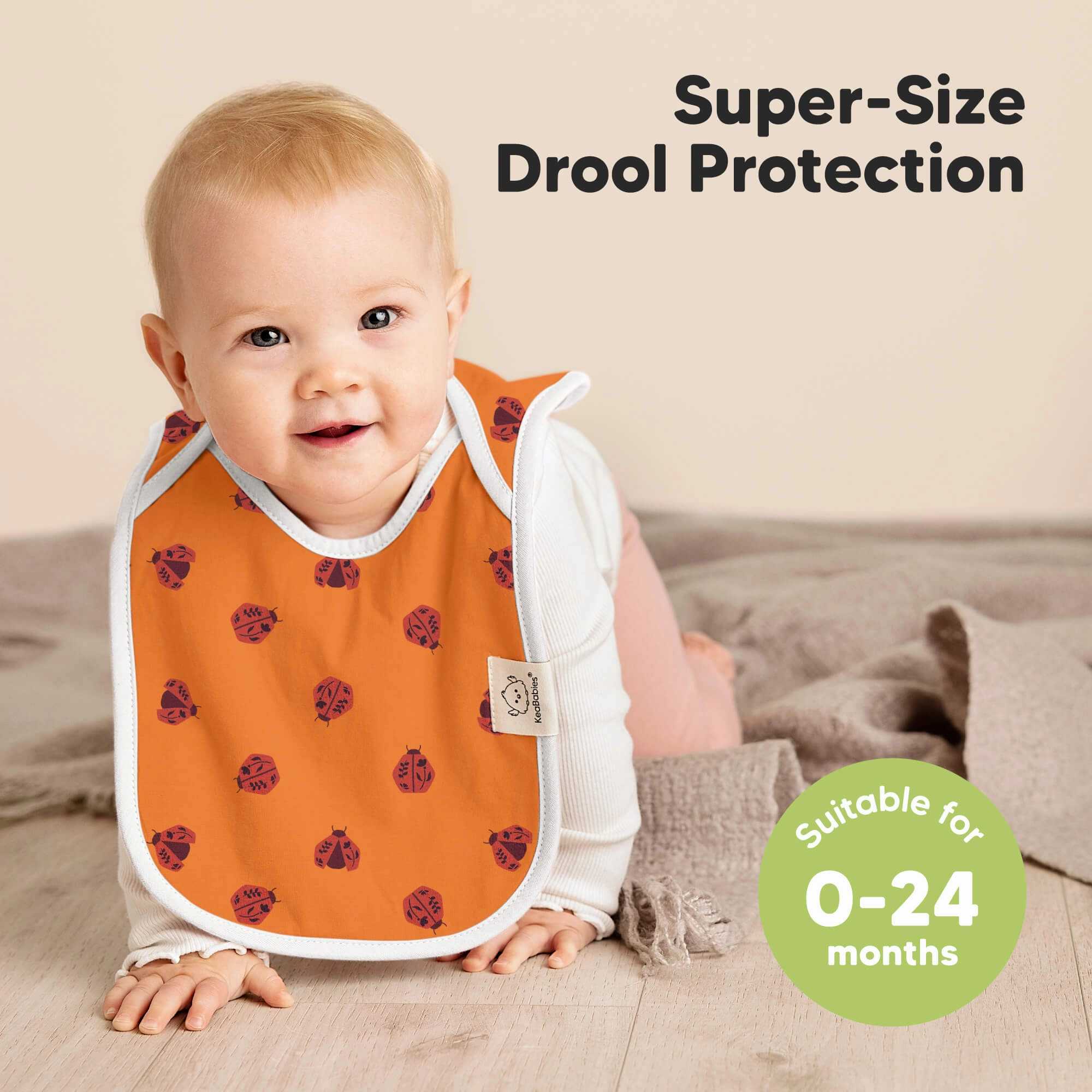 8-Pack Hallo Drool Bibs (Fall Spores)