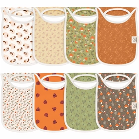8-Pack Hallo Drool Bibs (Fall Spores)