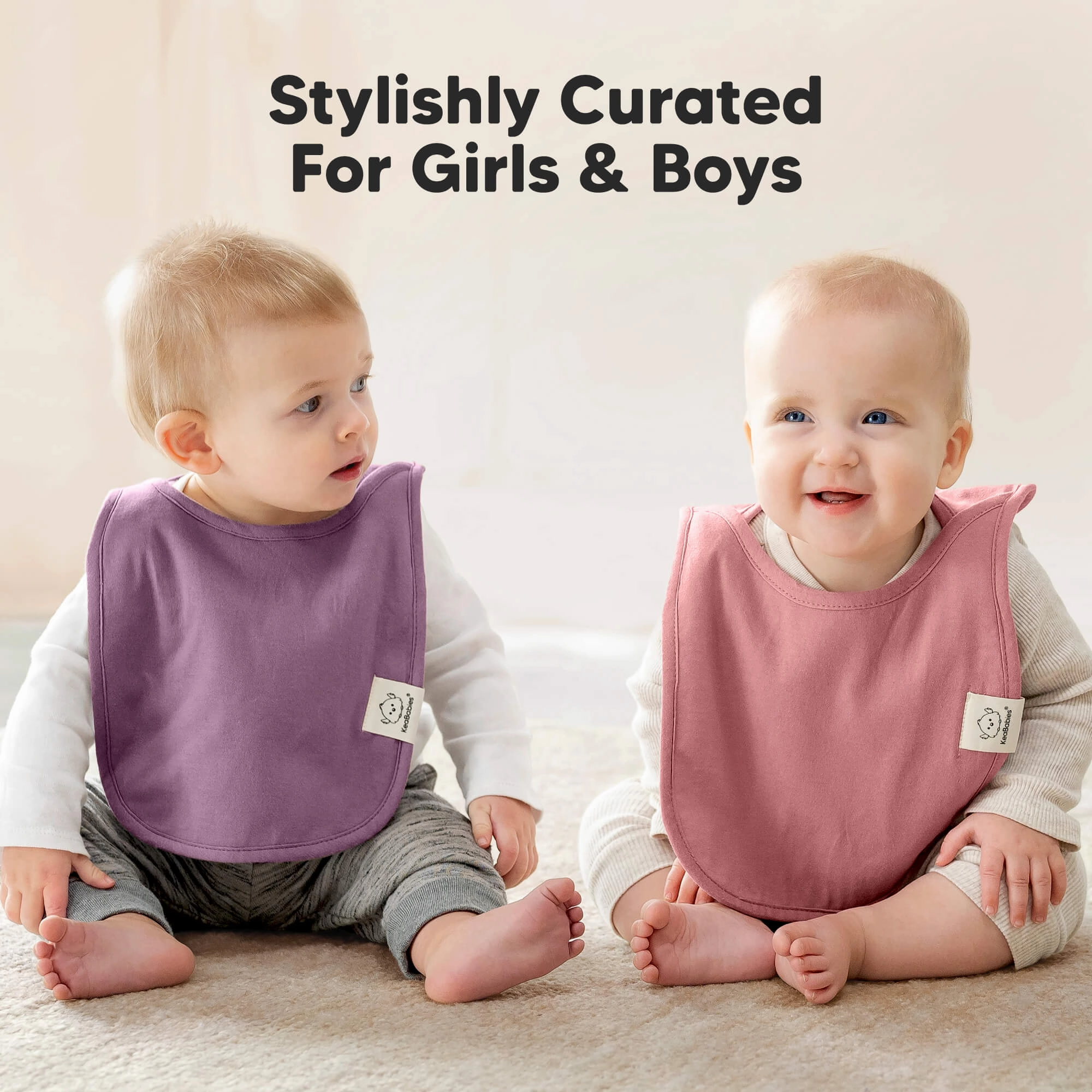 8-Pack Hallo Drool Bibs (Sweet Charm)