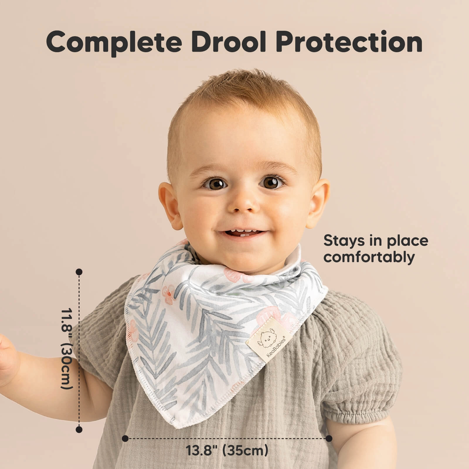 8-Pack Organic Bandana Bibs (Bloom)