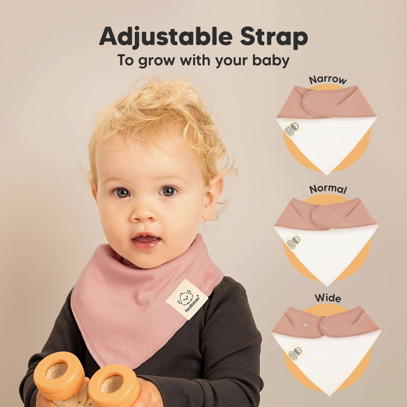 8-Pack Organic Bandana Bibs (Butterflies)