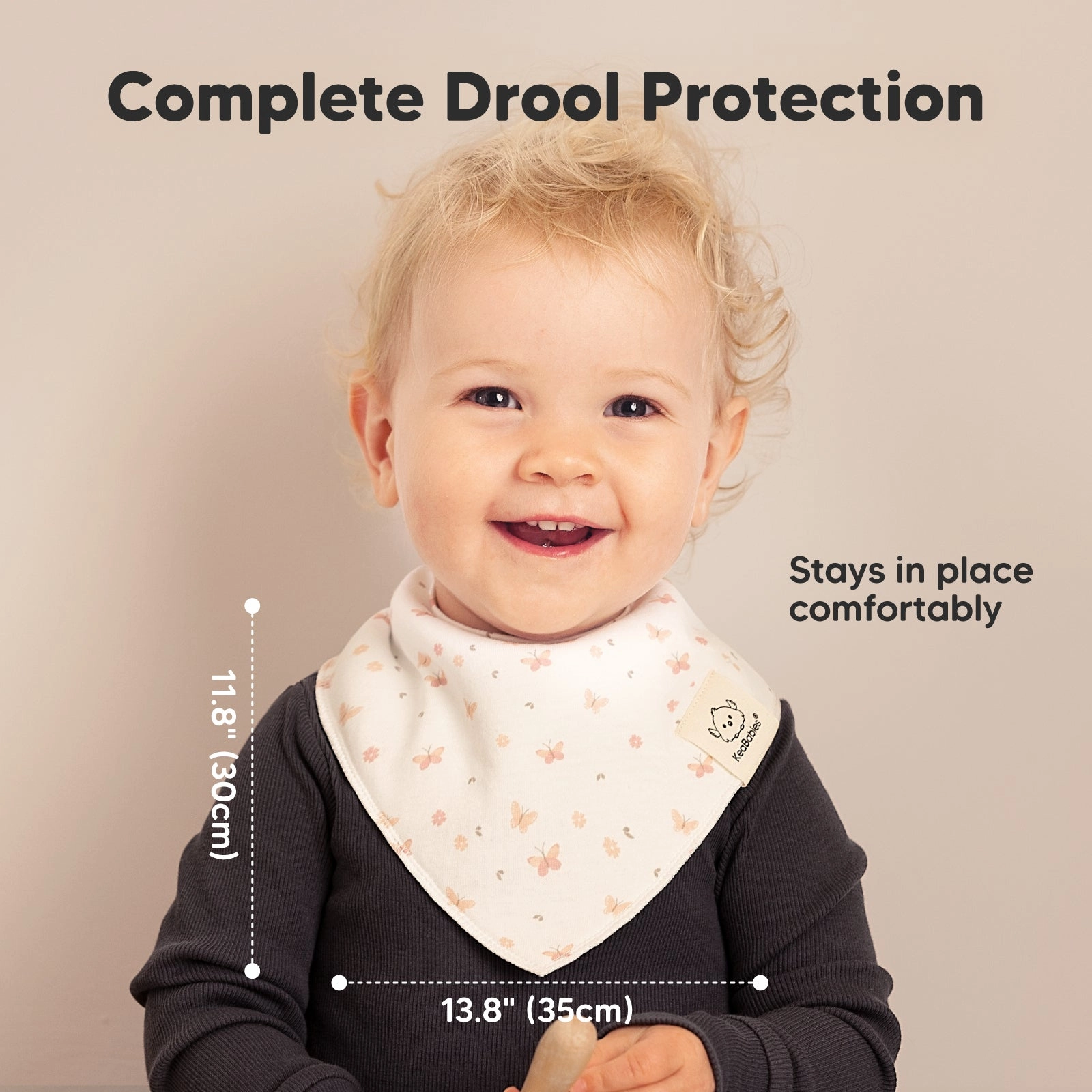 8-Pack Organic Bandana Bibs (Butterflies)