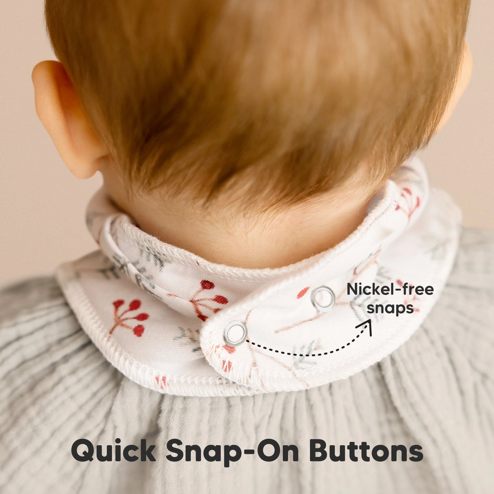 8-Pack Organic Bandana Bibs (Butterflies)