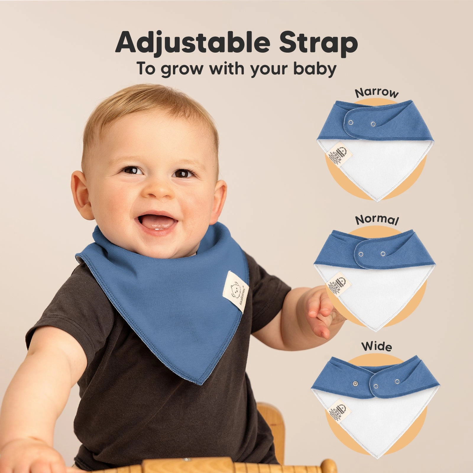 8-Pack Organic Bandana Bibs (Cruise)