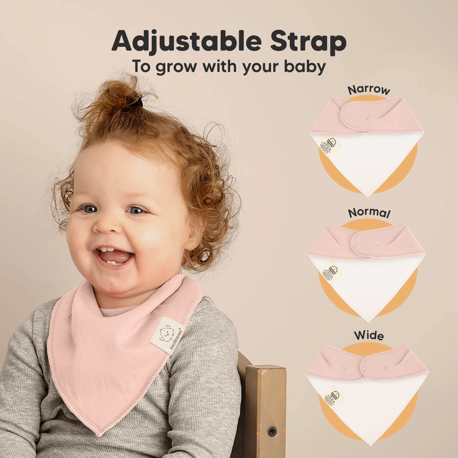 8-Pack Organic Bandana Bibs (Dawn)