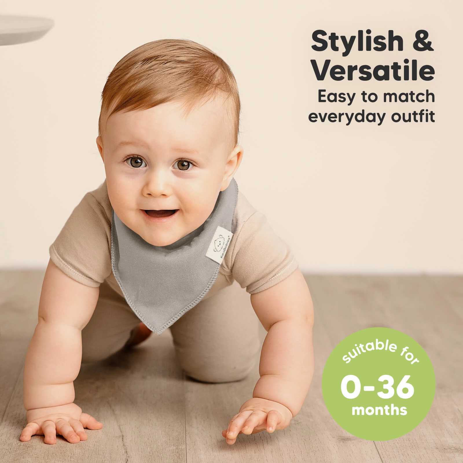 8-Pack Organic Bandana Bibs (Dawn)