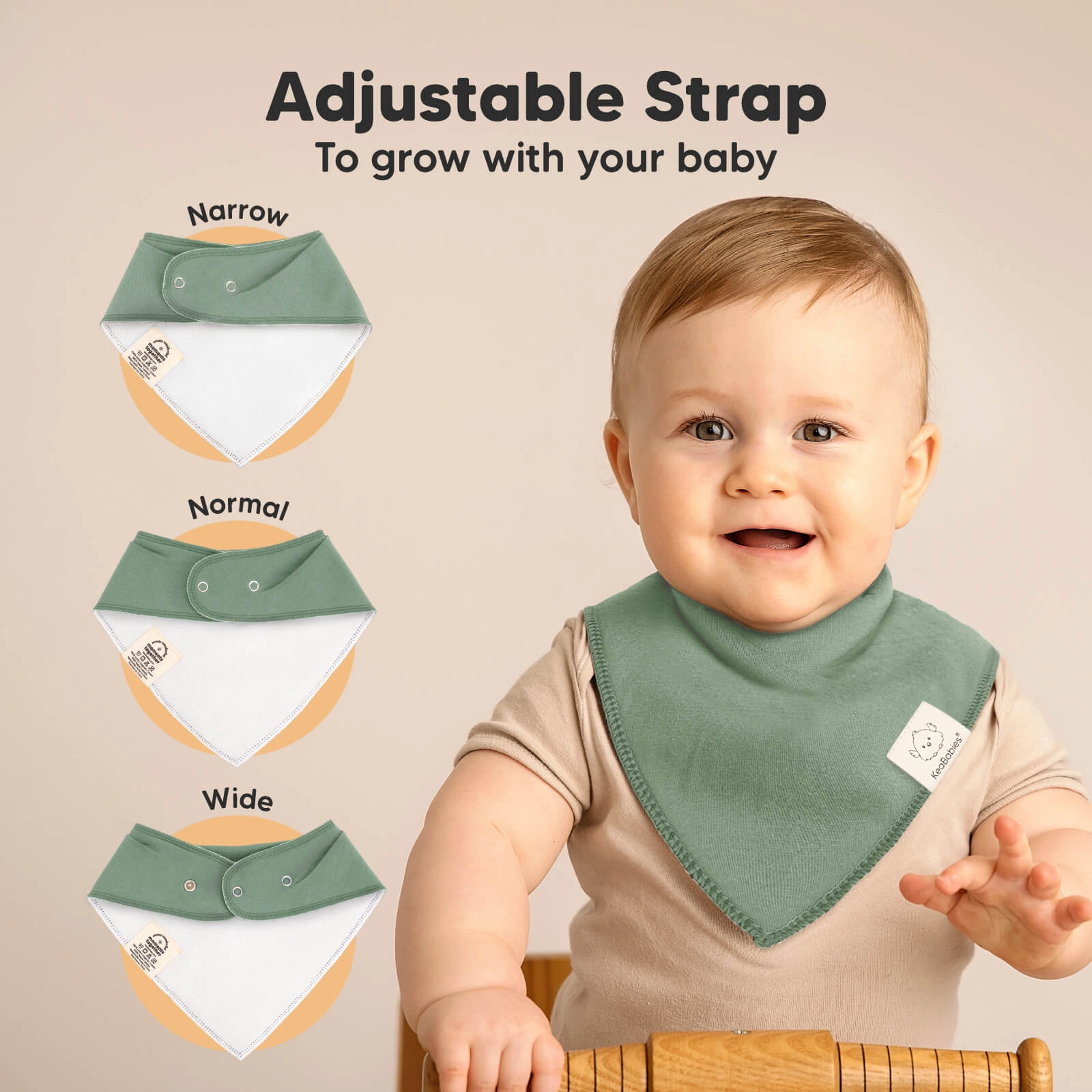 8-Pack Organic Bandana Bibs (Daybreak)