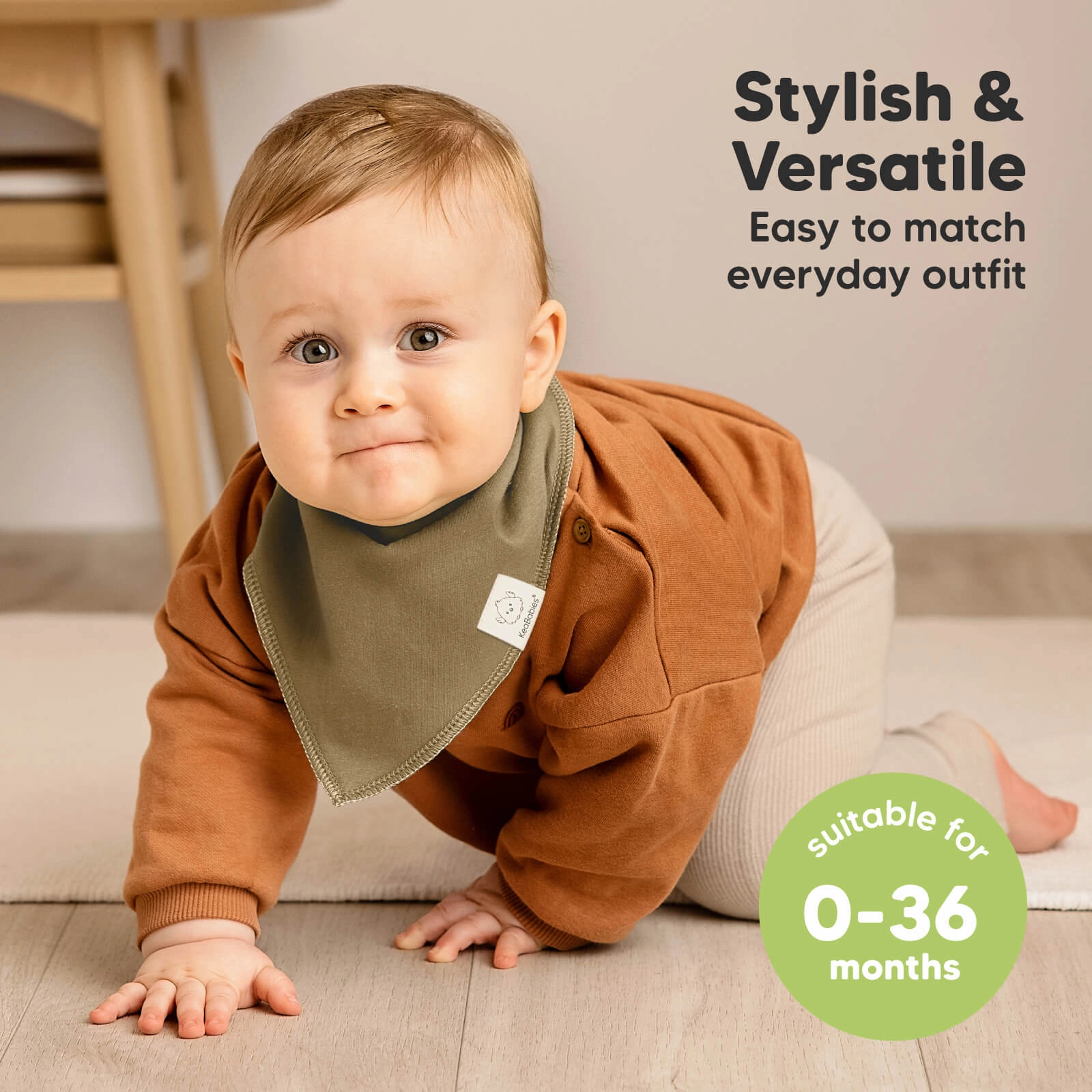 8-Pack Organic Bandana Bibs (Daybreak)