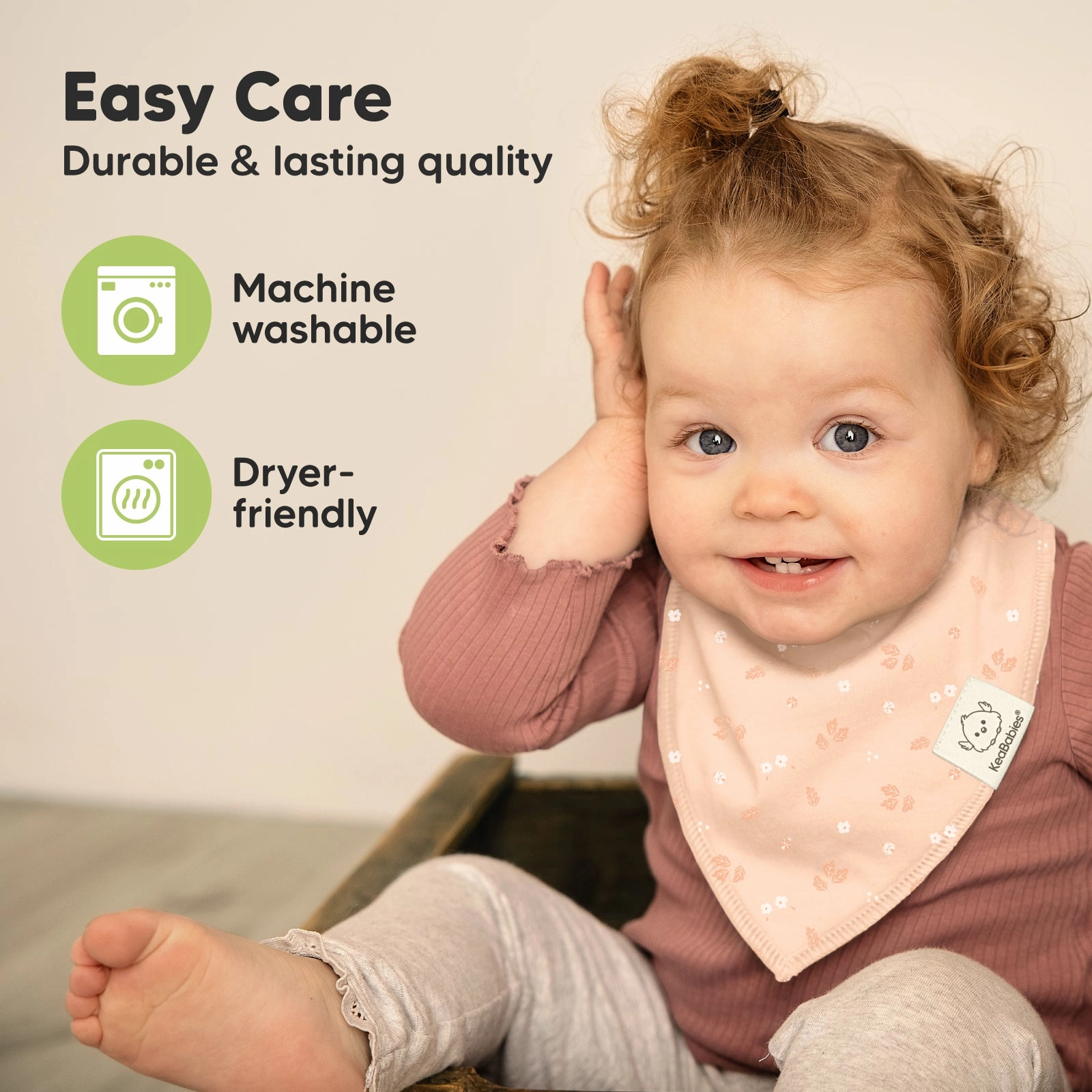 8-Pack Organic Bandana Bibs (Fleur)