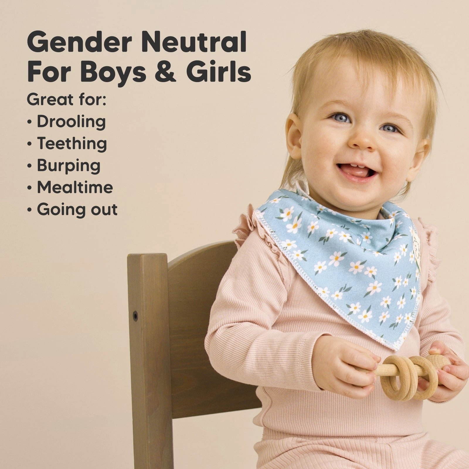 8-Pack Organic Bandana Bibs (Flourish)