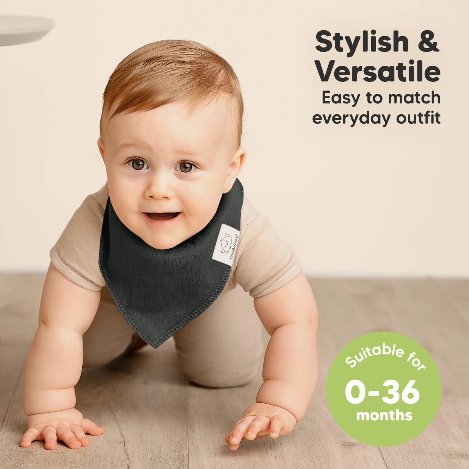 8-Pack Organic Bandana Bibs (Hunter)