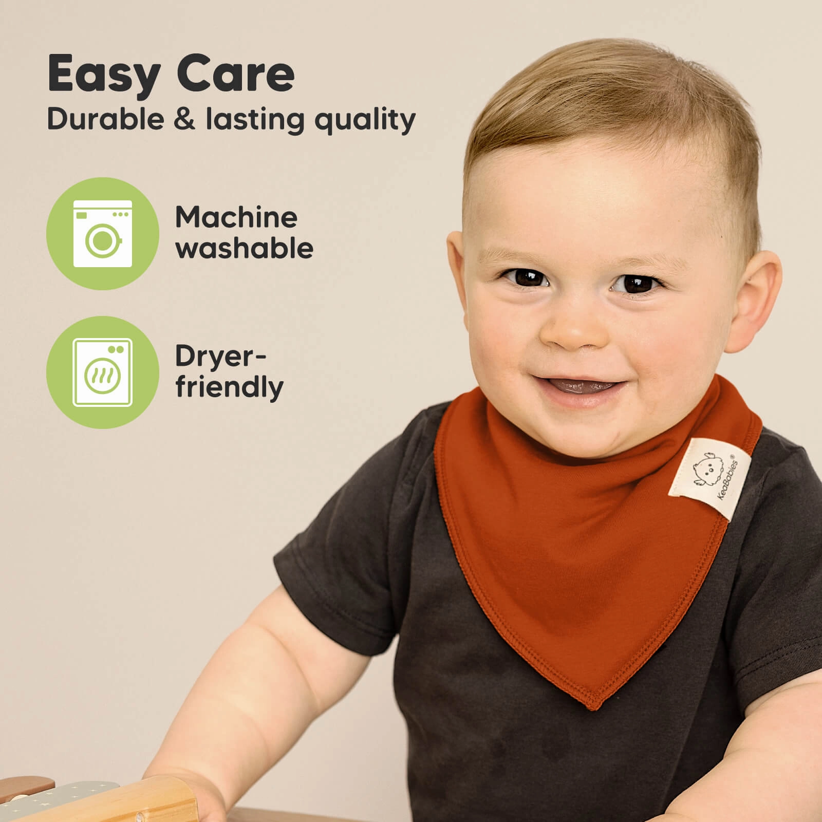 8-Pack Organic Bandana Bibs (Hunter)