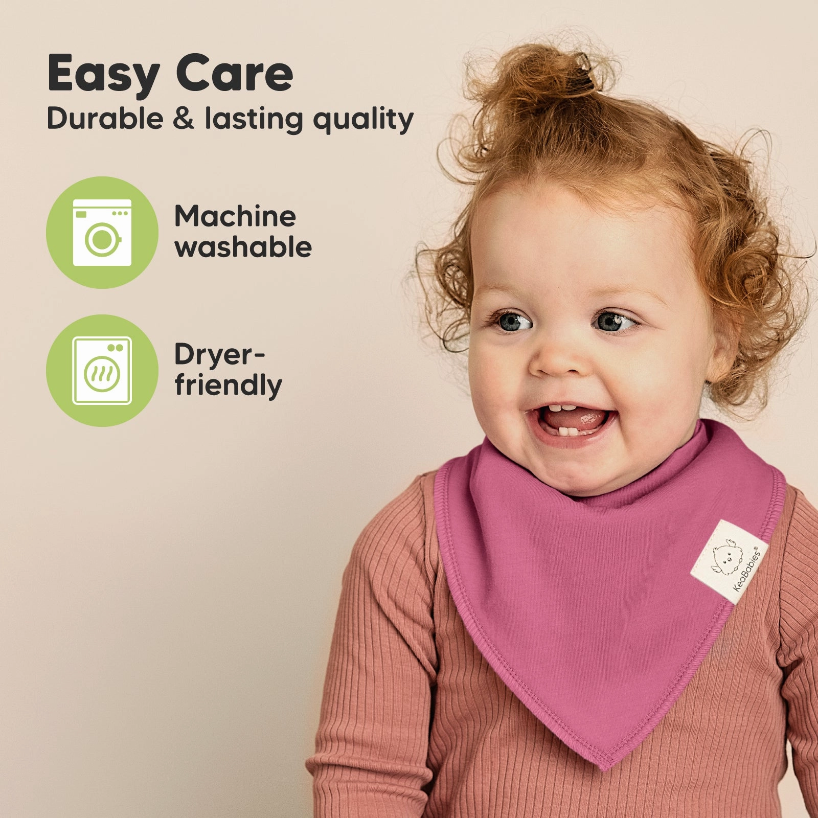8-Pack Organic Bandana Bibs (Lilac)