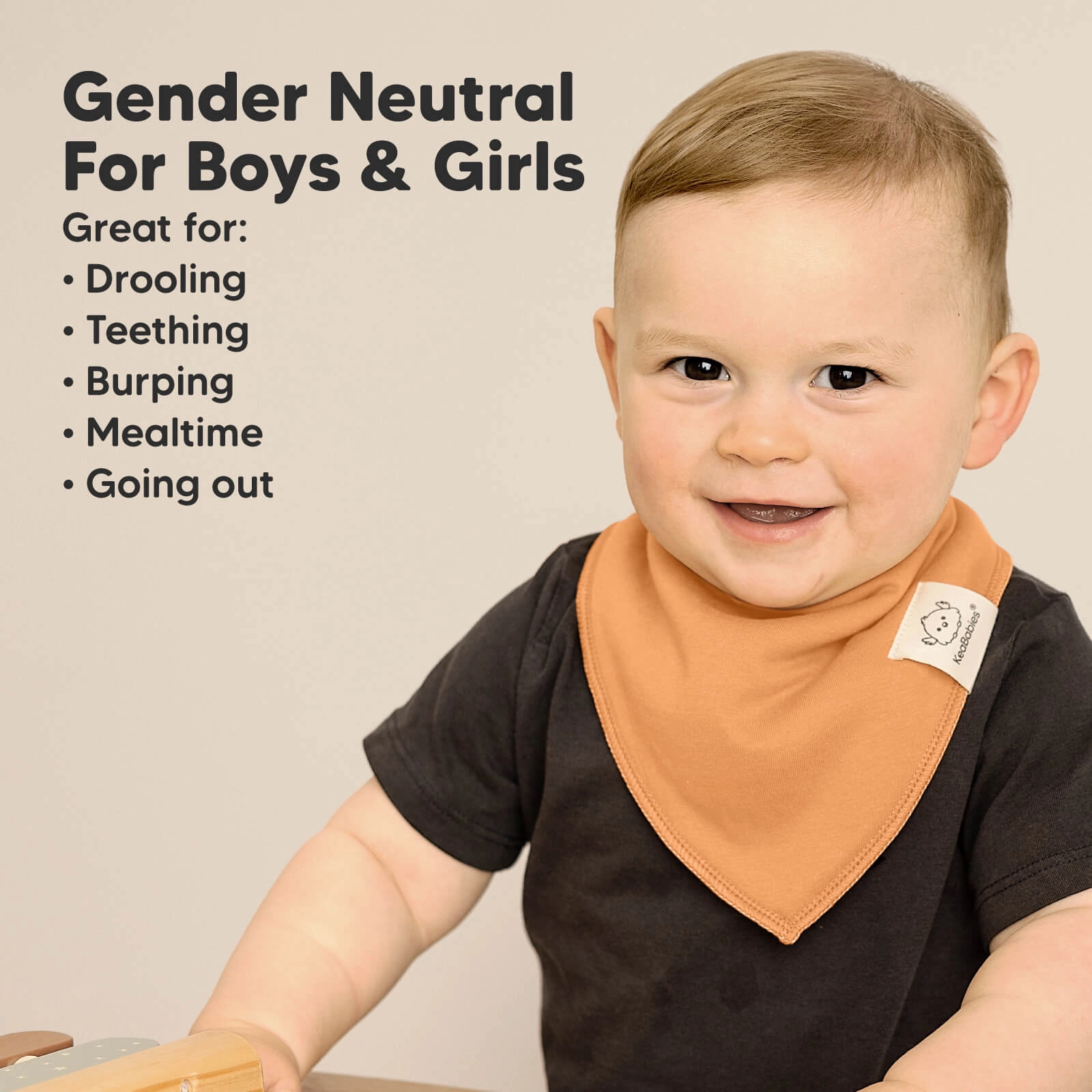 8-Pack Organic Bandana Bibs (Mauve)
