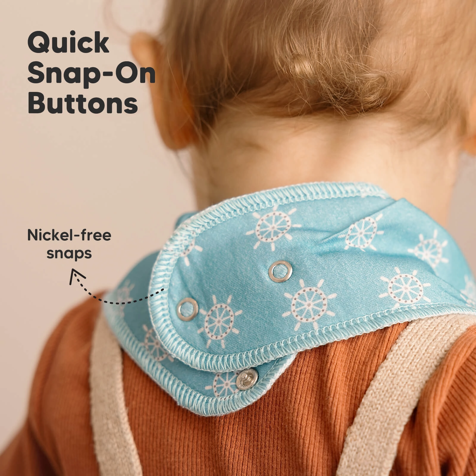 8-Pack Organic Bandana Bibs (Seaside)